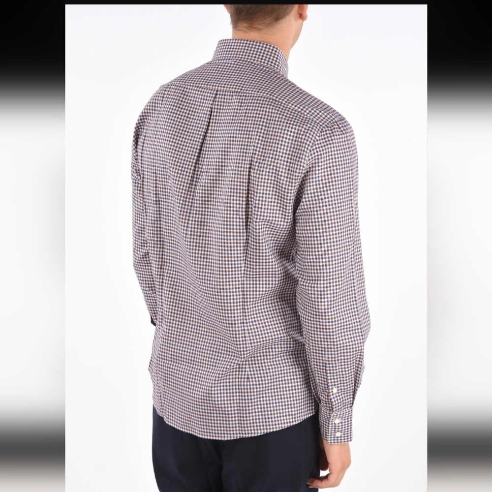 Brunello Cucinelli Mini Checked Basic Sport Fit B… - image 2